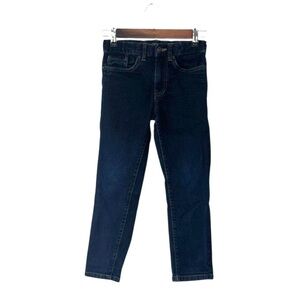 Lucky Brand Blue Denim Jeans Classic Straight Adjustable Waistband Dark Boys 8